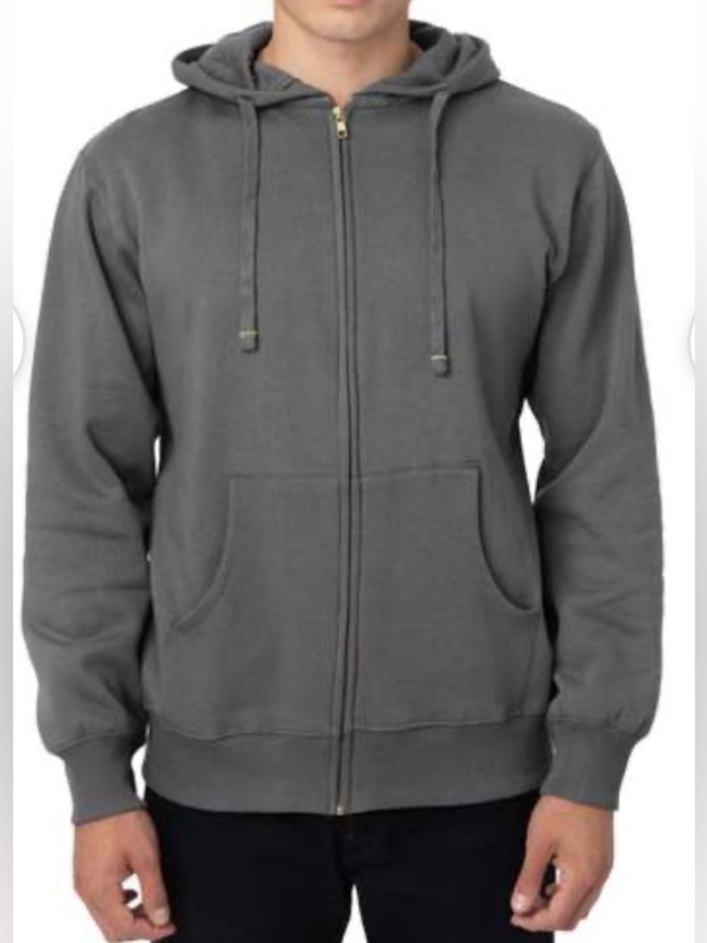 NWOT - Econscious EC5650 Men’s Organic/Recycled Full-Zip Hoodie